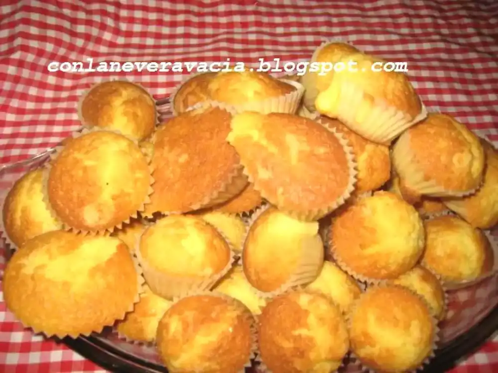Recipe for cream and rice flour muffins