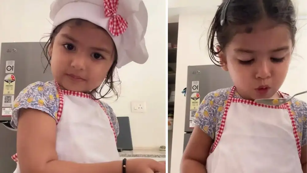 'World's best little chef': Little girl's dal dhokli recipe video wins hearts online