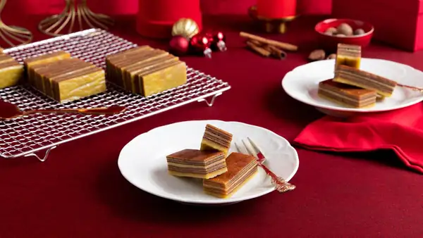 Goan Bebinca (layered coconut cake)