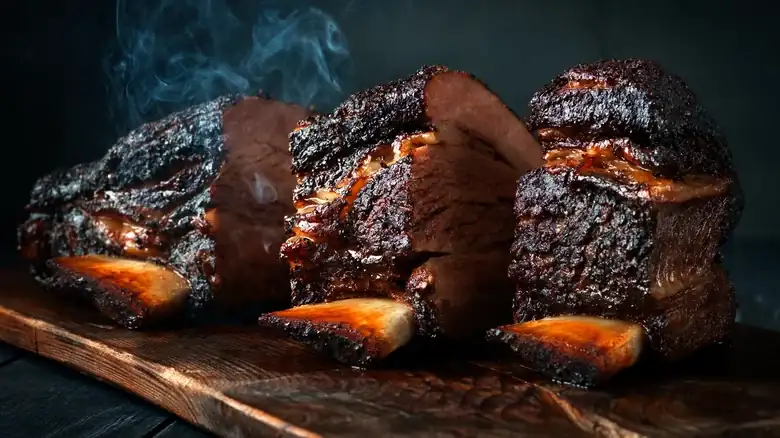 Why You Need To Repeatedly Check Brisket Towards The End Of Cooking