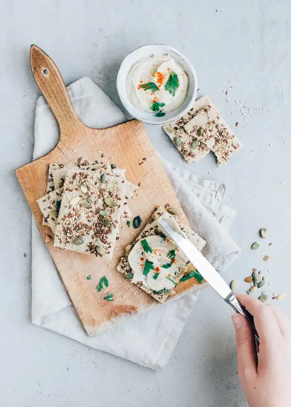 Oatmeal seed crackers