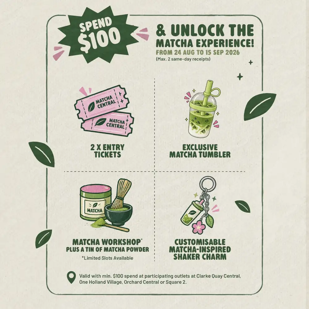New Matcha Fair With Flea Market Coming To Clarke Quay From 18 To 20 Sep