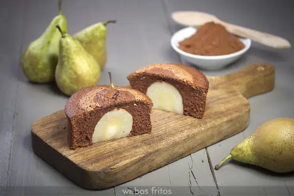 Chocolate and pear cake