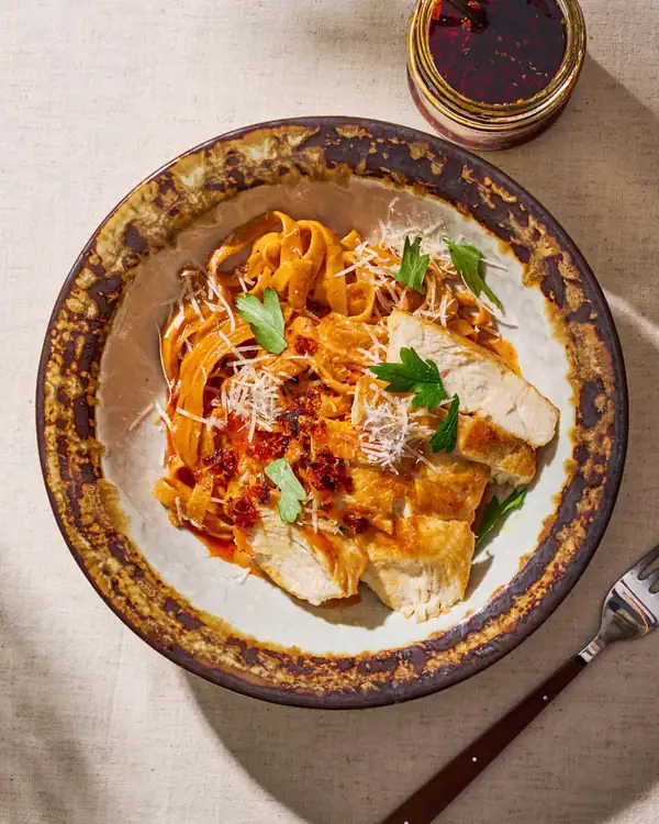 Red Curry Chicken Pasta Recipe