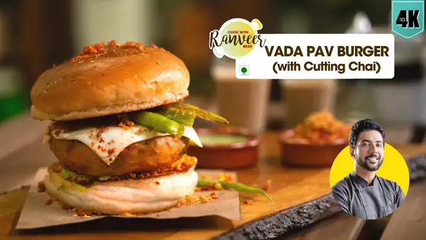 Easy Vada Pav & Cutting Chai recipe वडा पाव और कड़क चाय Vada Pav Burger ASMR cooking Recipe
