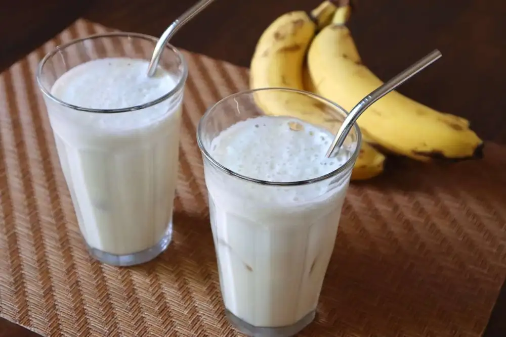 Receta de leche de plátano