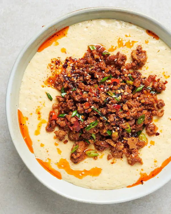 Steamed Egg Custard & Spicy Pork Recipe