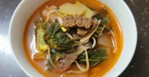 [Sopa de ternera picante] Deliciosa sopa de ternera garantizada, plato nutritivo, la sopa que viene a la mente en invierno, sopa de ternera al estilo Gyeongsang