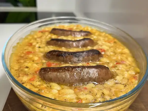 Bob with sausage in a man's style (with Video)