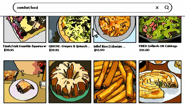 ¿Quieres pedir tu próximo plato de macarrones con queso en... Etsy?