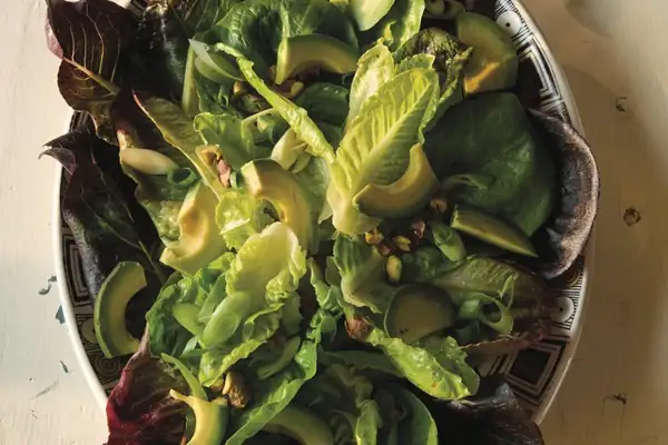 Little Gems With Avocado, Pistachios And Miso-Honey Dressing Recipe