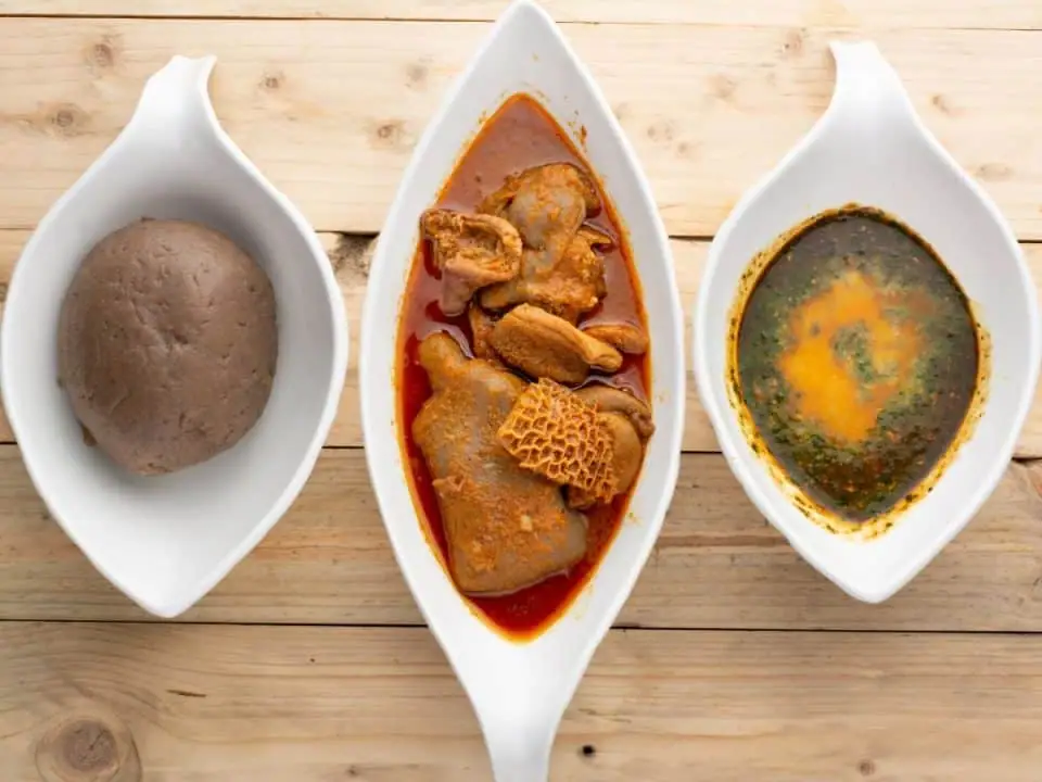 Amala and Ewedu Soup