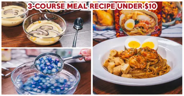 Easy 3-Course Meal Recipe Under $10 Per Person With Laksa Linguine, Chawanmushi And More