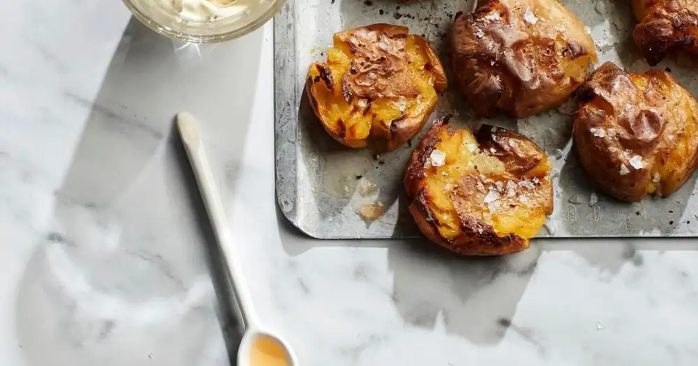 Crispy salt & vinegar potatoes