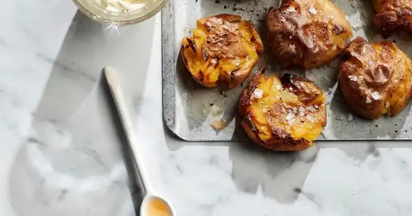 Crispy salt & vinegar potatoes