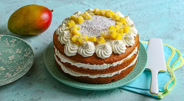 Bizcocho de mango casero