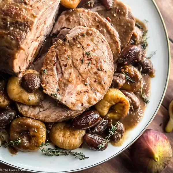 Pork Pot Roast with Chestnuts And Figs