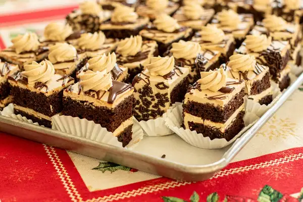 Chocolate Mocha Cake Slices (A Make-Ahead Party Favorite)