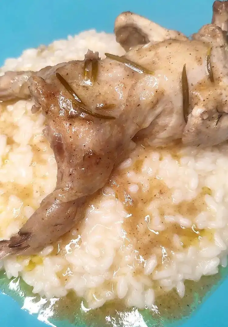 Risotto with quails