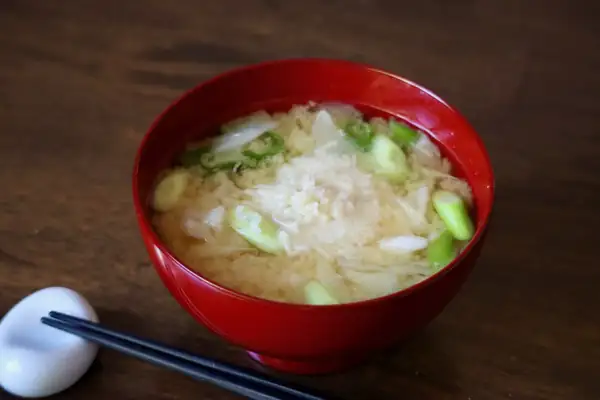 Miso Soup with Parmesan Cheese