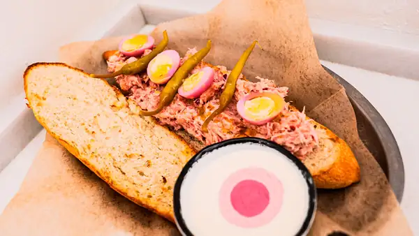 Alejandro Serrano creates a version of Pistola's new sandwich