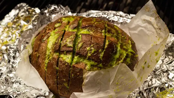 Brazilian Cilantro Garlic Bread