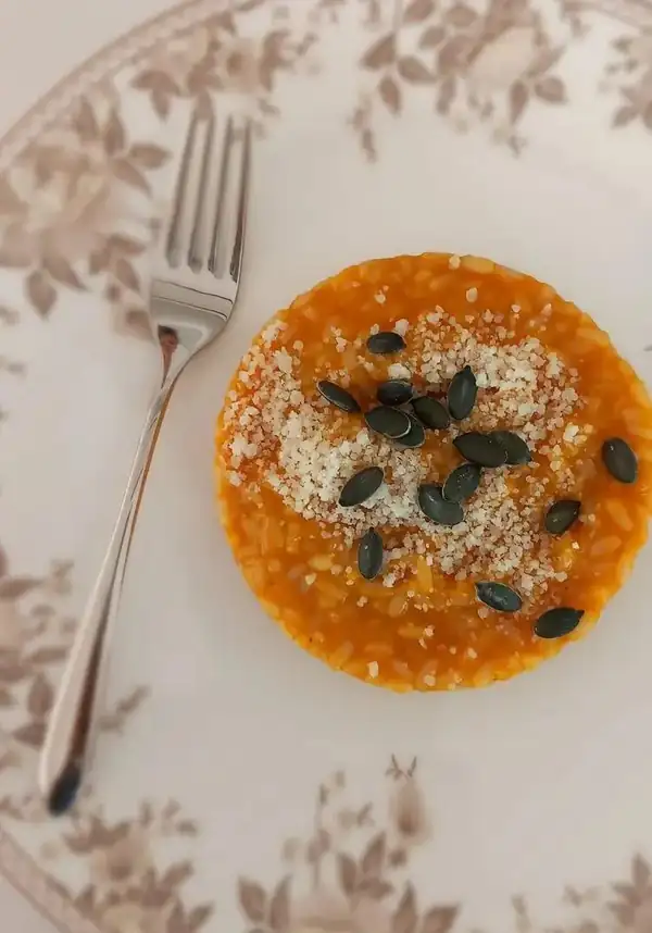 Sugary risotto disc