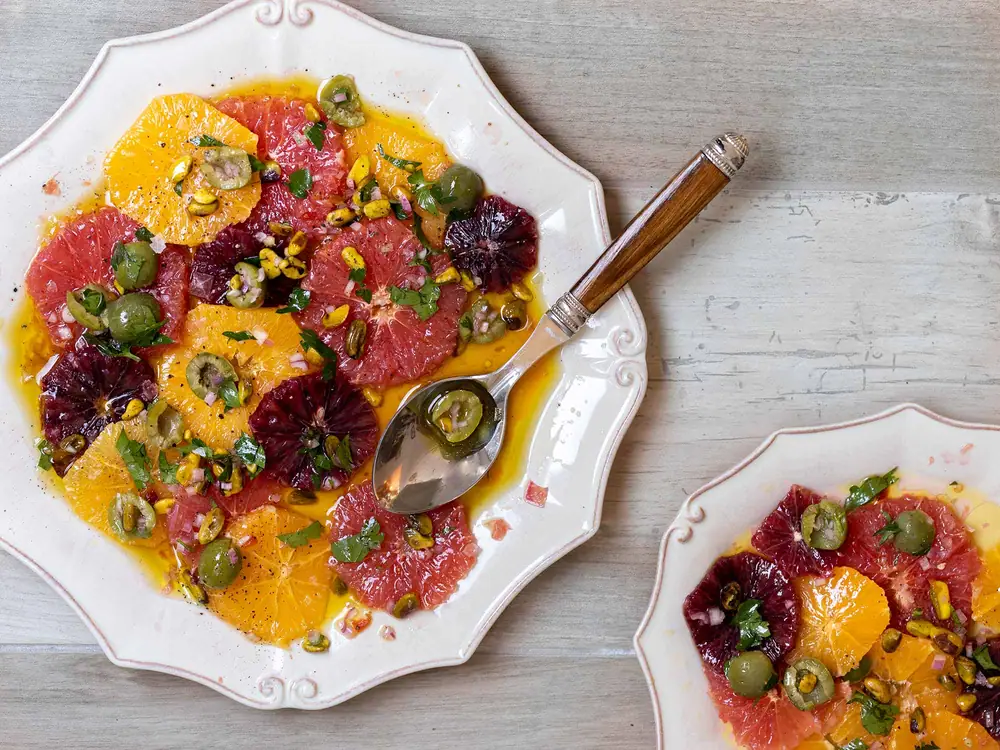 Receta de ensalada de cítricos de invierno de Franny