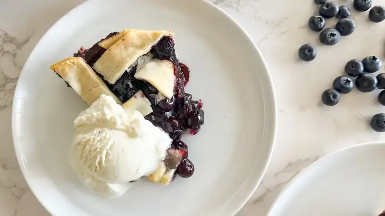 Classic Lattice Top Blueberry Pie Recipe