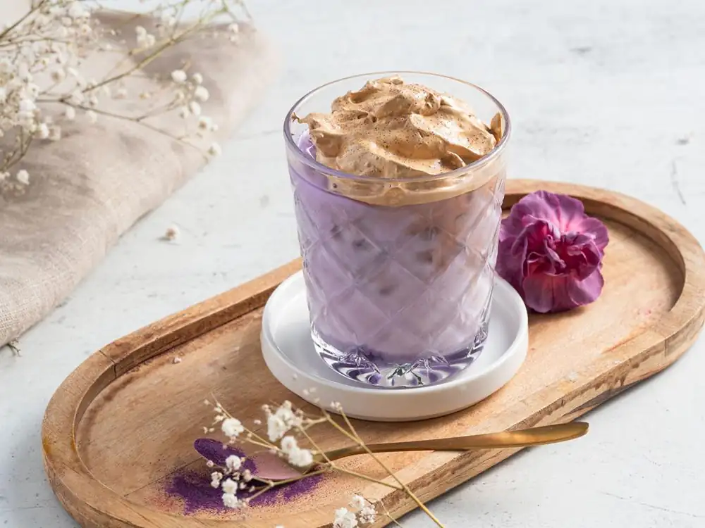 💜 Ube dalgona coffee