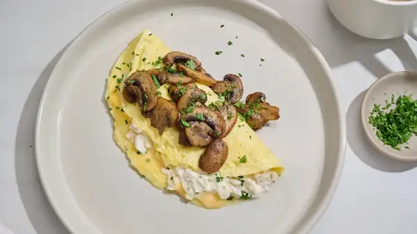 Crab And Cremini Omelet Recipe