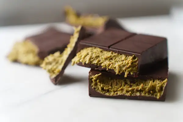Receta de barra de chocolate de Dubái