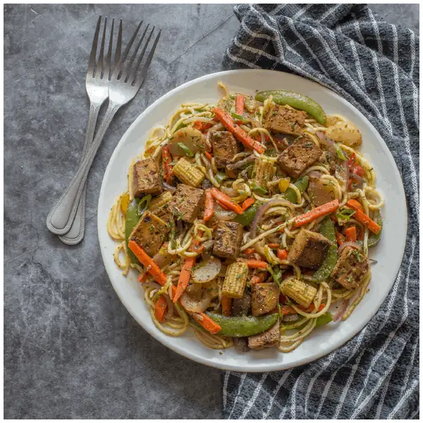 Marinated Tofu Stir Fry (Vegan, GF)