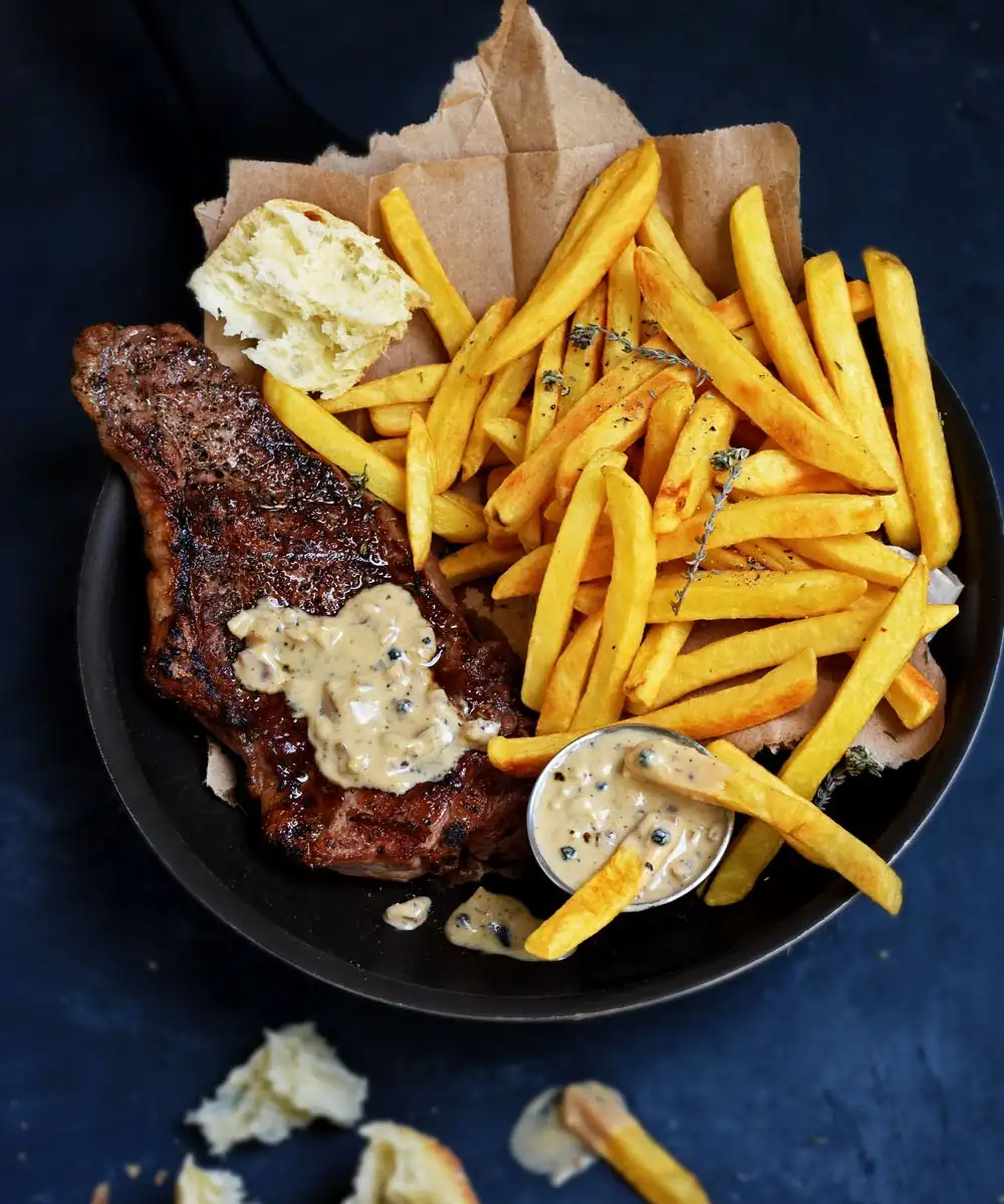 Filete de pimienta con salsa de brandy