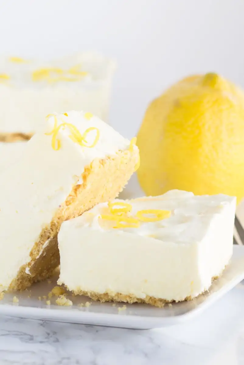 Frozen Lemon Cheesecake Squares