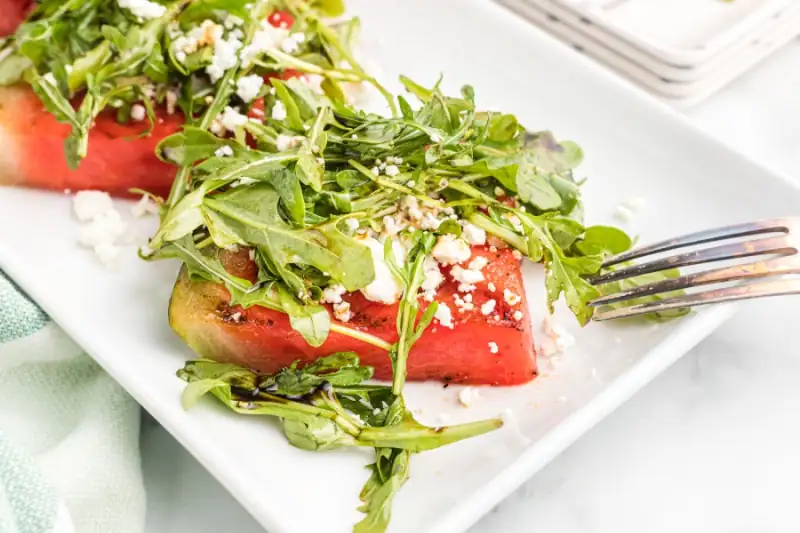 Ensalada de sandía a la parrilla
