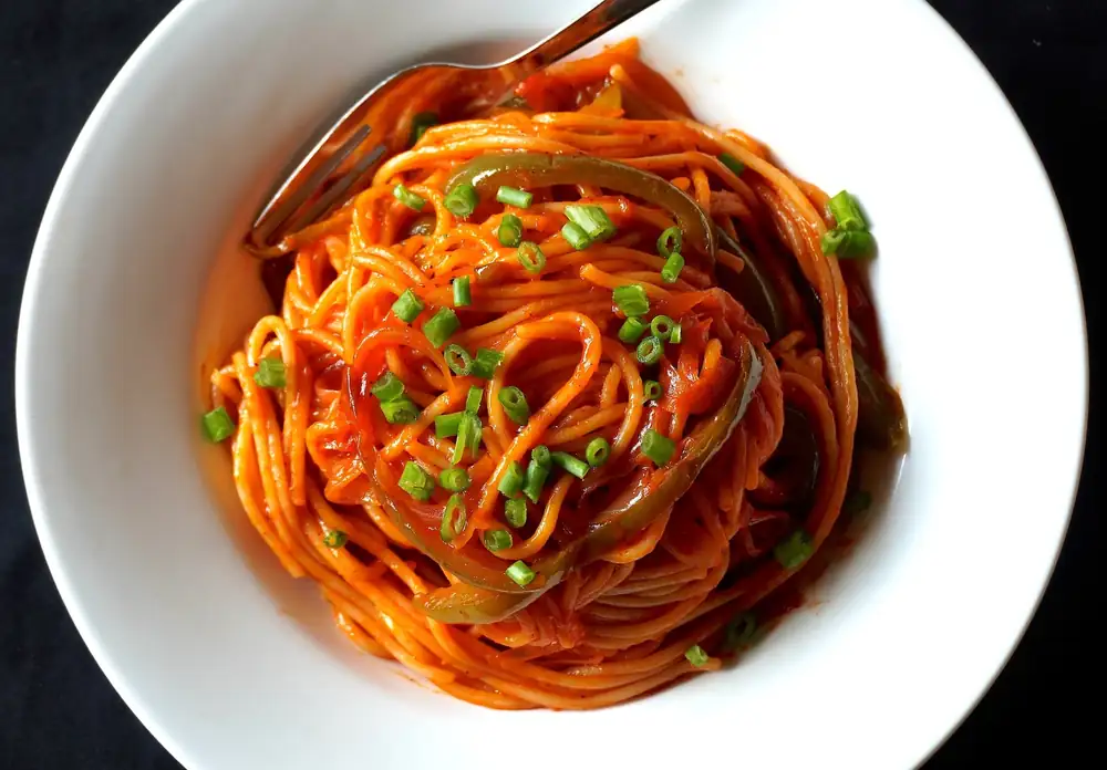 Receta de pasta con kétchup japonés