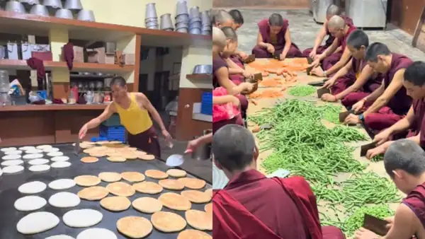 Desde chura baklap hasta biryani y chapatis; esto es lo que comen a diario los monjes budistas en los monasterios