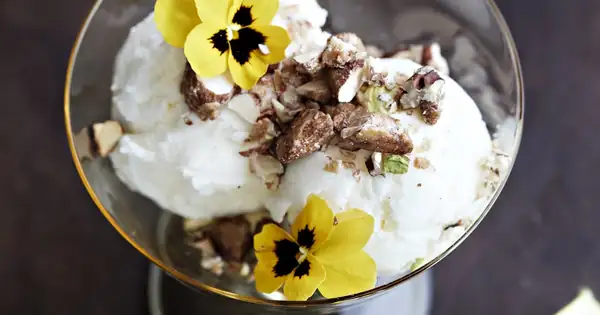 Yogurt-lemon ice cream