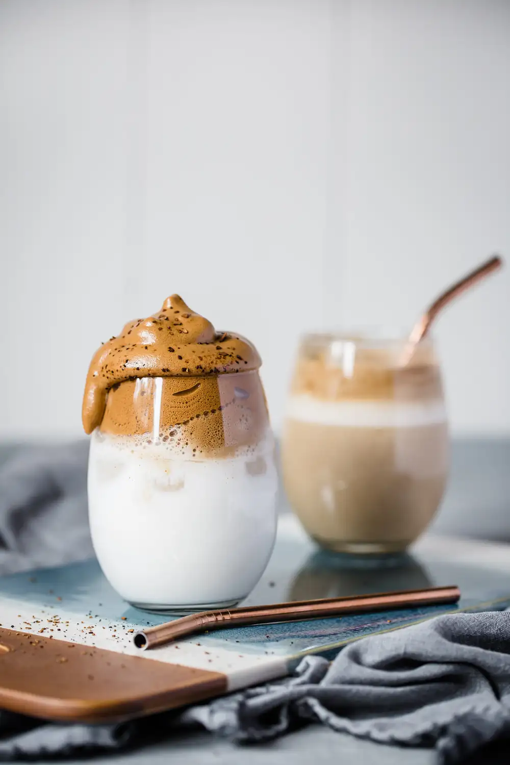 Whipped dalgona coffee, dairy-free, low carb
