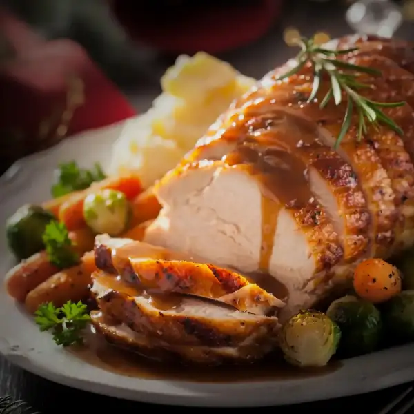 Cómo preparar una deliciosa pechuga de pavo con salsa gravy