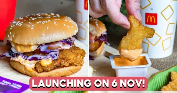 A First Look At McDonald's New Tom Yum Burgers Before They Launch