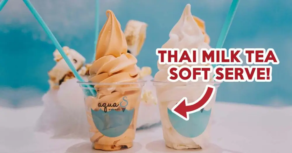 Reseña de Aqua S: Helado suave de té con leche tailandés y sal marina con algodón de azúcar de Sídney