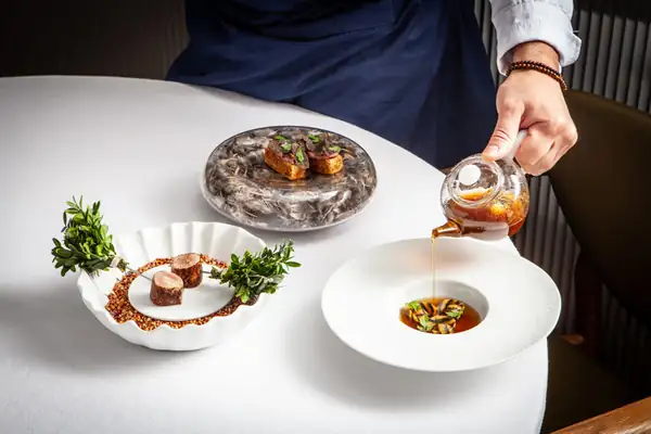 Quail Tortellini And Stuffed Quail With Mushroom Consommé Recipe