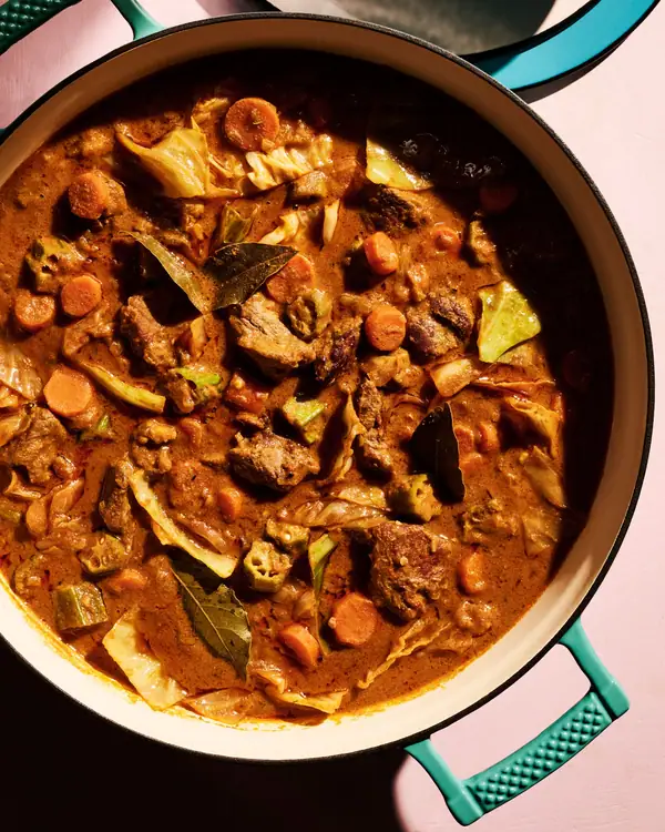 Receta de cordero mafé