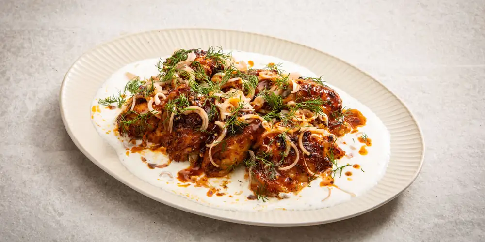 Crispy Chicken Thighs With Hot Honey Mustard Recipe