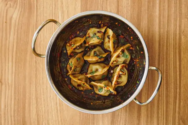 Easy Chinese Hot & Sour Black Vinegar Chilli Oil Dumplings
