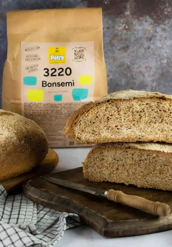 Three-flour bread